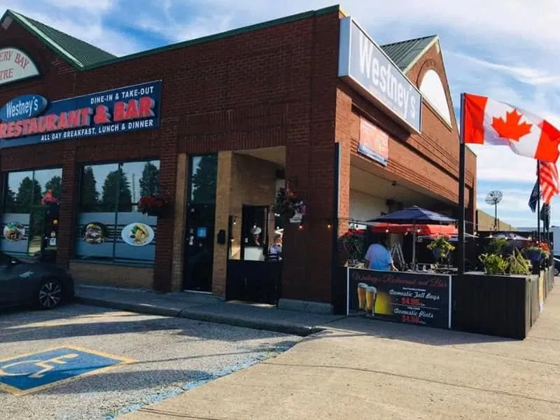 Westney's Restaurant & Bar patio and storefront